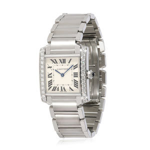 Cartier Tank Francaise W4TA0009 Unisex Watch in Stainless Steel